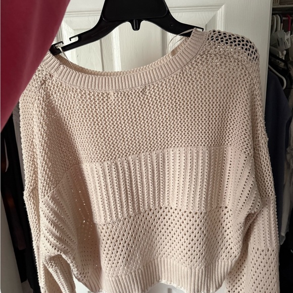 Women's Beige Knit Sweater - Picture 2 of 3